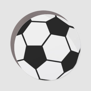 Classic Soccer Ball Graphic Traditional Sports Fan Car Magnet