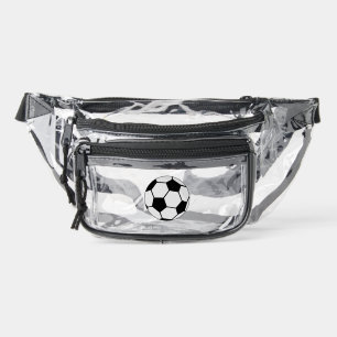 Classic Soccer Ball Graphic Traditional Sports Fan Clear Fanny Pack