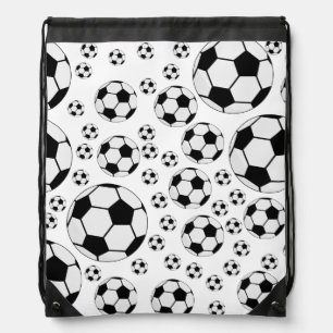 Classic Soccer Ball Graphic Traditional Sports Fan Drawstring Bag