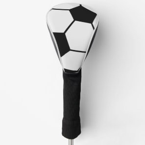 Classic Soccer Ball Graphic Traditional Sports Fan Golf Head Cover