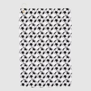 Classic Soccer Ball Graphic Traditional Sports Fan Golf Towel