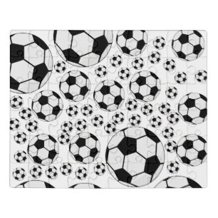 Classic Soccer Ball Graphic Traditional Sports Fan Jigsaw Puzzle