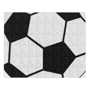 Classic Soccer Ball Graphic Traditional Sports Fan Jigsaw Puzzle