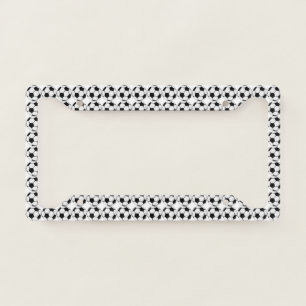 Classic Soccer Ball Graphic Traditional Sports Fan License Plate Frame