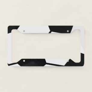 Classic Soccer Ball Graphic Traditional Sports Fan License Plate Frame
