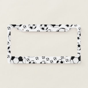 Classic Soccer Ball Graphic Traditional Sports Fan License Plate Frame