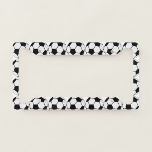 Classic Soccer Ball Graphic Traditional Sports Fan License Plate Frame
