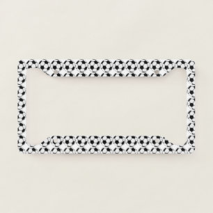 Classic Soccer Ball Graphic Traditional Sports Fan License Plate Frame