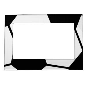 Classic Soccer Ball Graphic Traditional Sports Fan Magnetic Frame
