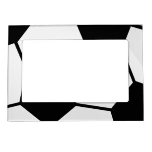 Classic Soccer Ball Graphic Traditional Sports Fan Magnetic Frame
