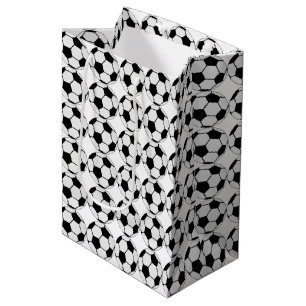 Classic Soccer Ball Graphic Traditional Sports Fan Medium Gift Bag
