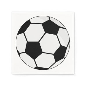Classic Soccer Ball Graphic Traditional Sports Fan Napkins