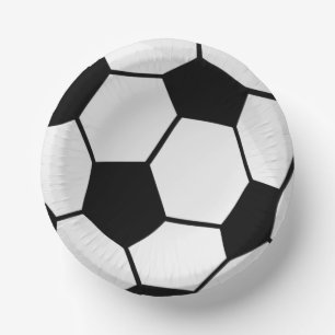Classic Soccer Ball Graphic Traditional Sports Fan Paper Bowls