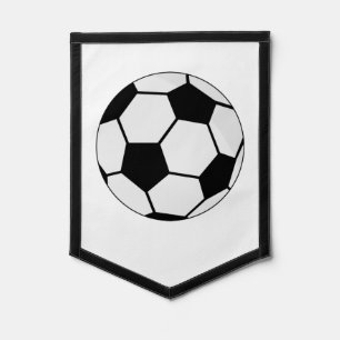 Classic Soccer Ball Graphic Traditional Sports Fan Pennant