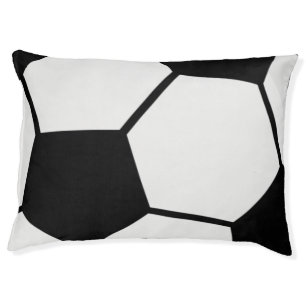 Classic Soccer Ball Graphic Traditional Sports Fan Pet Bed