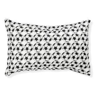 Classic Soccer Ball Graphic Traditional Sports Fan Pet Bed