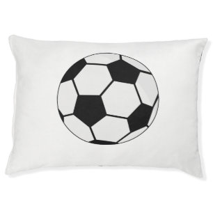 Classic Soccer Ball Graphic Traditional Sports Fan Pet Bed