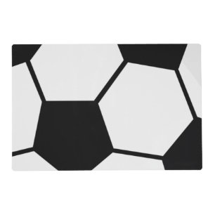 Classic Soccer Ball Graphic Traditional Sports Fan Placemat