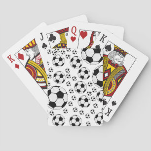 Classic Soccer Ball Graphic Traditional Sports Fan Poker Cards