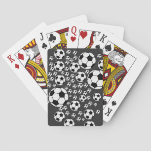 Classic Soccer Ball Graphic Traditional Sports Fan Poker Cards