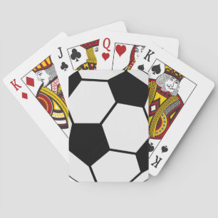 Classic Soccer Ball Graphic Traditional Sports Fan Poker Cards