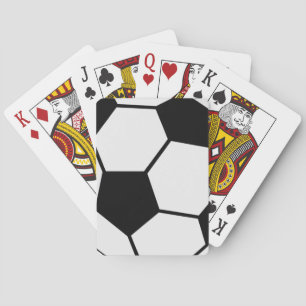 Classic Soccer Ball Graphic Traditional Sports Fan Poker Cards