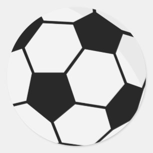Classic Soccer Ball Graphic Traditional Sports Fan Round Sticker