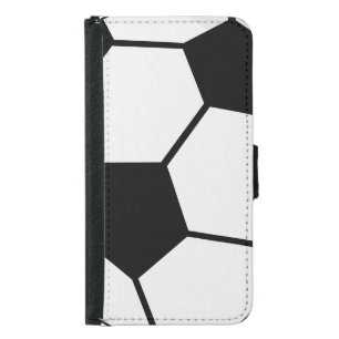 Classic Soccer Ball Graphic Traditional Sports Fan Samsung Galaxy S5 Wallet Case
