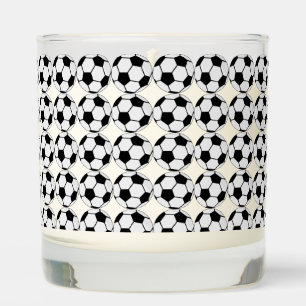 Classic Soccer Ball Graphic Traditional Sports Fan Scented Candle