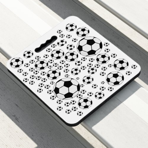 Classic Soccer Ball Graphic Traditional Sports Fan Seat Cushion