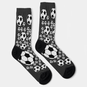 Classic Soccer Ball Graphic Traditional Sports Fan Socks