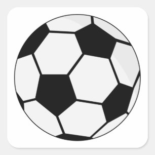 Classic Soccer Ball Graphic Traditional Sports Fan Square Sticker