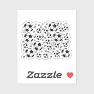 Classic Soccer Ball Graphic Traditional Sports Fan Sticker