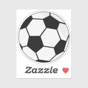 Classic Soccer Ball Graphic Traditional Sports Fan Sticker