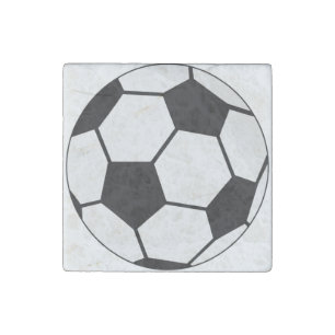 Classic Soccer Ball Graphic Traditional Sports Fan Stone Magnet