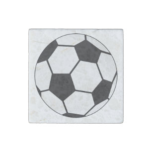 Classic Soccer Ball Graphic Traditional Sports Fan Stone Magnet