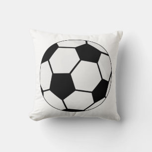 Classic Soccer Ball Graphic Traditional Sports Fan Throw Pillow