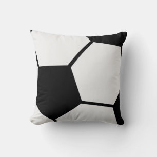 Classic Soccer Ball Graphic Traditional Sports Fan Throw Pillow