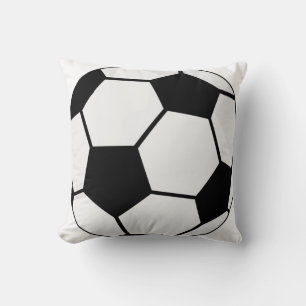 Classic Soccer Ball Graphic Traditional Sports Fan Throw Pillow