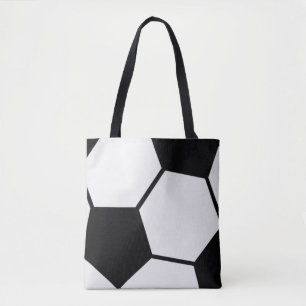 Classic Soccer Ball Graphic Traditional Sports Fan Tote Bag