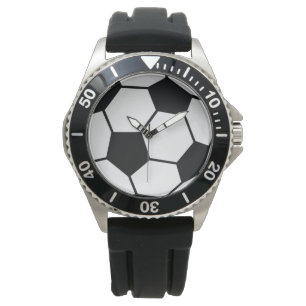 Classic Soccer Ball Graphic Traditional Sports Fan Watch