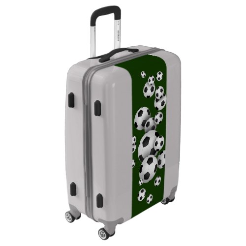 Classic Soccer Balls Luggage Suitcase