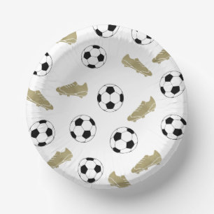 Classic Soccer Cleats Ball Football Fans Paper Bowls