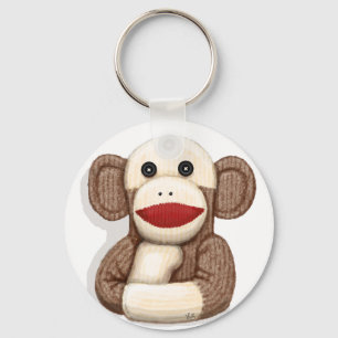 Classic Sock Monkey Keychain