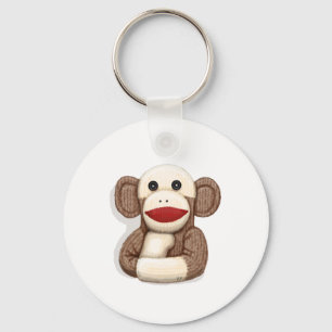 Classic Sock Monkey Keychain
