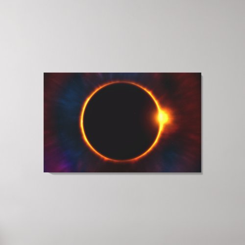 Classic Solar Eclipse Canvas Print