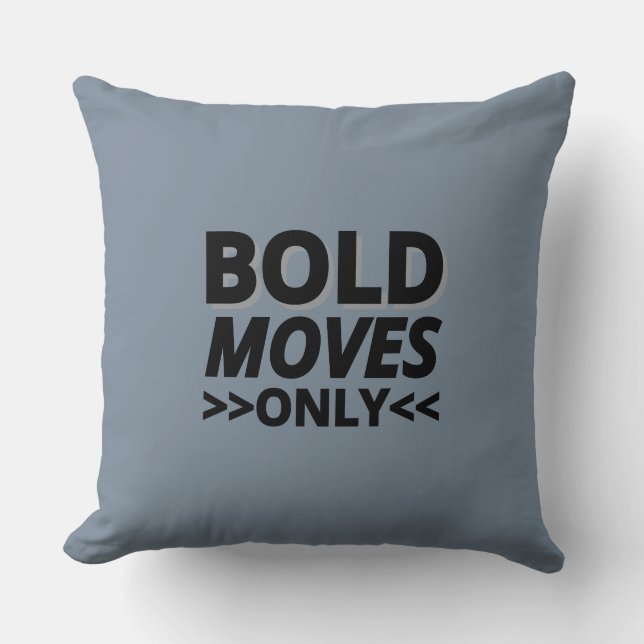 Classic Solid Charcoal Gray Home Décor Throw Pillow (Front)