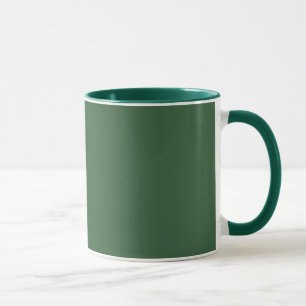 Classic Solid Hunter Green Mug for Everyday Use