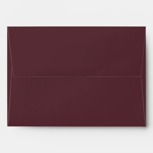 Classic Solid Matching Wedding Blank Burgundy Envelope