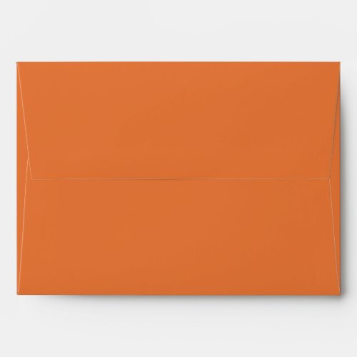 Classic Solid Matching Wedding Blank Burnt Orange Envelope
